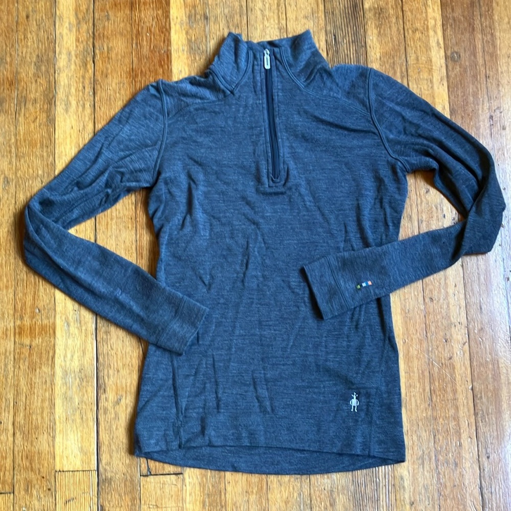 Smartwool womens S quarter zip base layer